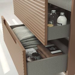 Moble i WC Kyoto Cendra 2 calaixos suspès Visobath