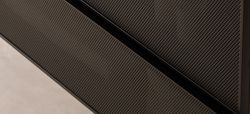 Koba furniture 2 drawers with countertop sink Walnut black grid Sanchis
