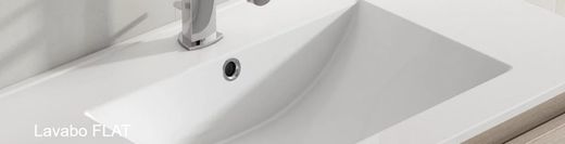 Mueble baño suspendido Arco blanco mate  Visobath