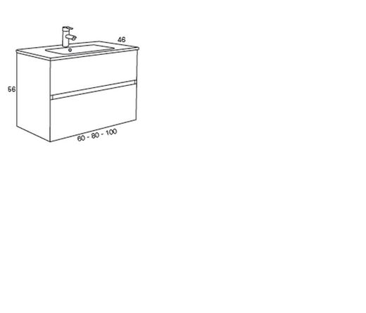 Moble i lavabo Hana Nòrdic suspès Sanchis