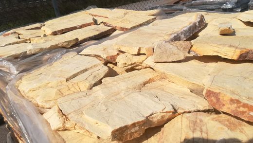 Pallet laja irregular Quarsita groc llimona