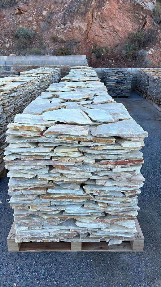 Onregelmatige witte vanillekwartsiet plaatpallet