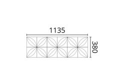Flower Arstyl 3D Panel 113,5x38x2,8 cm