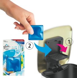 Vuilnisbak met pedaal roestvrij staal + abs wit glanzend Ac-310