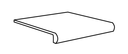 Πορσελάνινο Βήμα Γωνία ADZ 33x33x4 D'Anticato Grigio Natucer