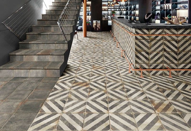 Peldaño curvo porcelanico ADZ 22,5x33/4 D'Anticato Notte Natucer