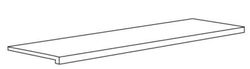 Rutschfeste Porzellanstufe 120x32x3 Tucson White Natucer