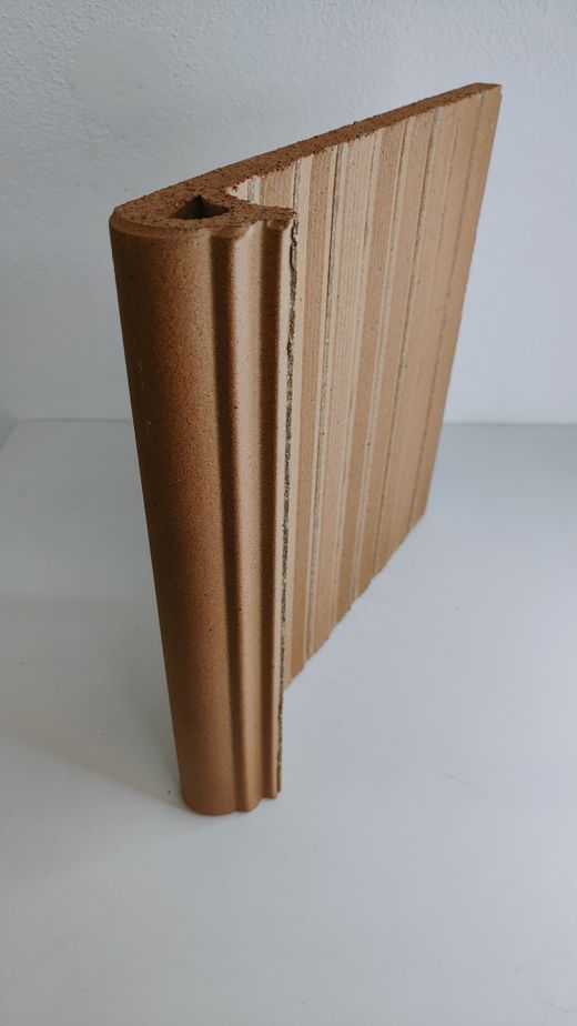 Esglaó rodó 25cm Natural Gres d'aragó