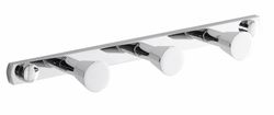 Percha adhesiva baño triple acabado cromo  AC_187 PyP
