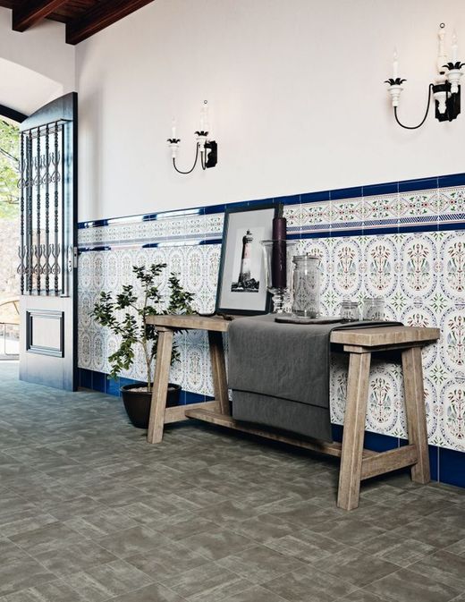 Blue Flat Listelo Piece 3x20 Ribesalbes