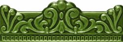 Peça Motllura Barroca Verd 5x20 Ribesalbes