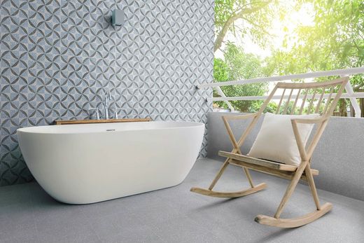 Porcelanato Santa Mónica 25x25 antiderrapante 1,00m2 16 peças Keros