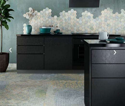 Porseleinen doos 60x60 Bohemian Blue Natural 4 Pza / Box 1,4m2 Aparici