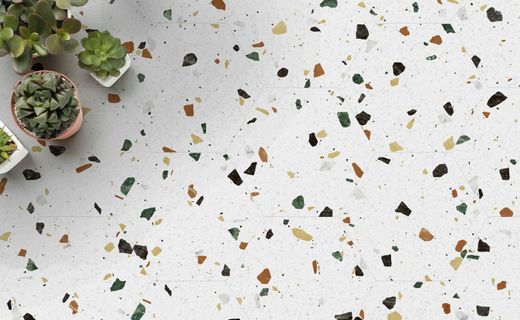 Porcellànic Hexagonal Tritat Blanc 23x27 0,75m2 Keros