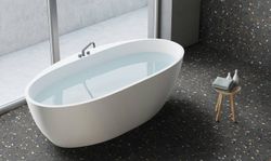 Πλακάκι Πορσελάνη Μαύρο Τριτάτο Εξαγωνικό 23x27 0,75m2 Keros