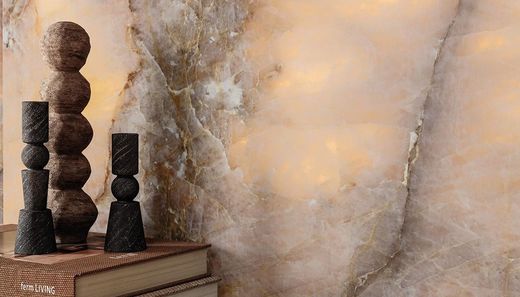 Tele di Marmo Lumina Golden Ambra Πορσελάνινο Κουτί 60x120 cm EMIL