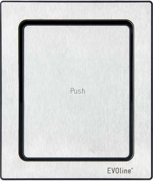 Gniazdo Port Push ze szczotkowanej stali nierdzewnej