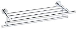 Porta toallas tipo hotel con barra latón cromado Ac-106 Pyp