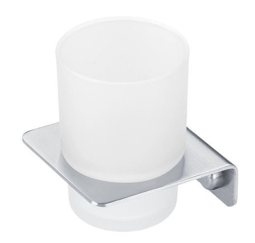 Zelfklevende badkamerbekerhouder RVS Argos_08 PyP