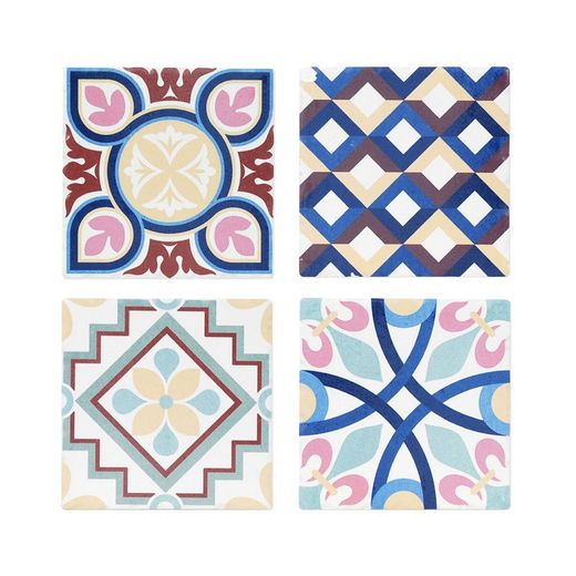 Posavasos cerámico 10,5 cm x 10,8 cm x 10,8 cm Signes Grimalt