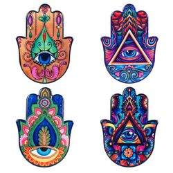 Posavasos mano de fatima Medidas: 0,7 cm x 10,5 cm x 14,5 cm  Material: Ceramica Peso neto: 140 grs.