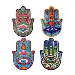 Posavasos mano fatima Medidas: 0,7 cm x 11 cm x 15 cm  Material: Ceramica Peso neto: 135 grs.