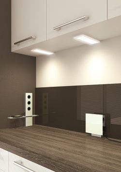 Power glass mains socket + usb + shelf