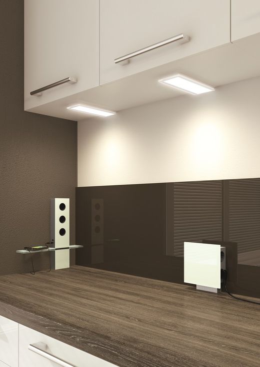Power glass mains socket + usb + shelf