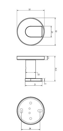 Practic Percha Individual Cromo Medimex