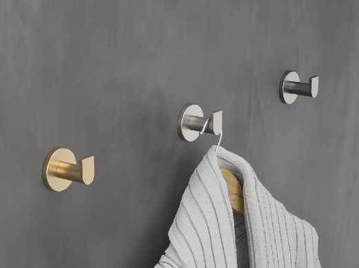 Practic Percha Individual Oro Cepillado Medimex