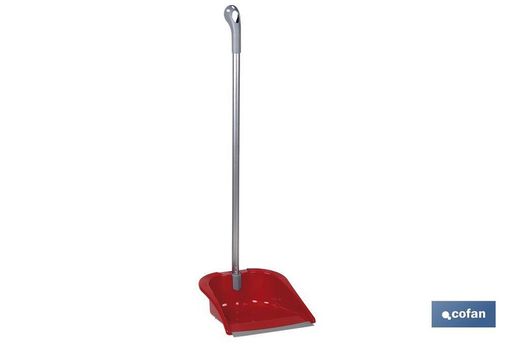 Folding Dustpan With Rubber Magno Red Model