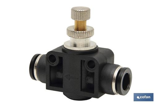 Regolatore di flusso unidirezionale in linea tubo-tubo D-8
