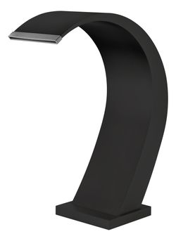Rociador cascada de piscina Iguazú 20 cm negro mate acero S.316