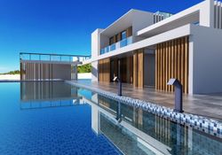 Rociador cascada de piscina Niagara 15 cm azul océano acero S.316