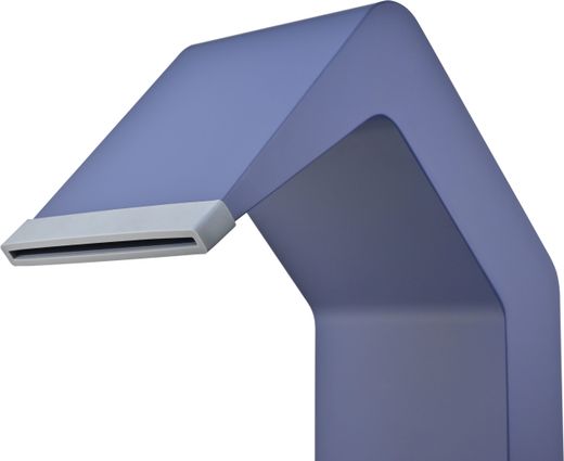 Rociador cascada de piscina Niagara 15 cm azul océano acero S.316