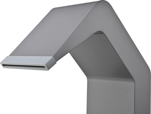 Rociador cascada de piscina Niagara 15 cm gris cobalto acero S.316