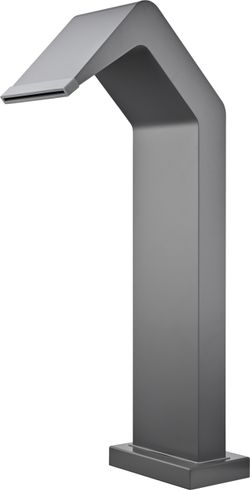 Rociador cascada de piscina Niagara 15 cm gris cobalto acero S.316