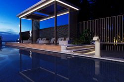 Rociador cascada de piscina Niagara 15 cm moka acero S.316