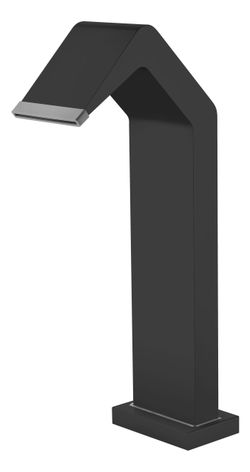 Rociador cascada de piscina Niagara 15 cm negro mate acero S.316