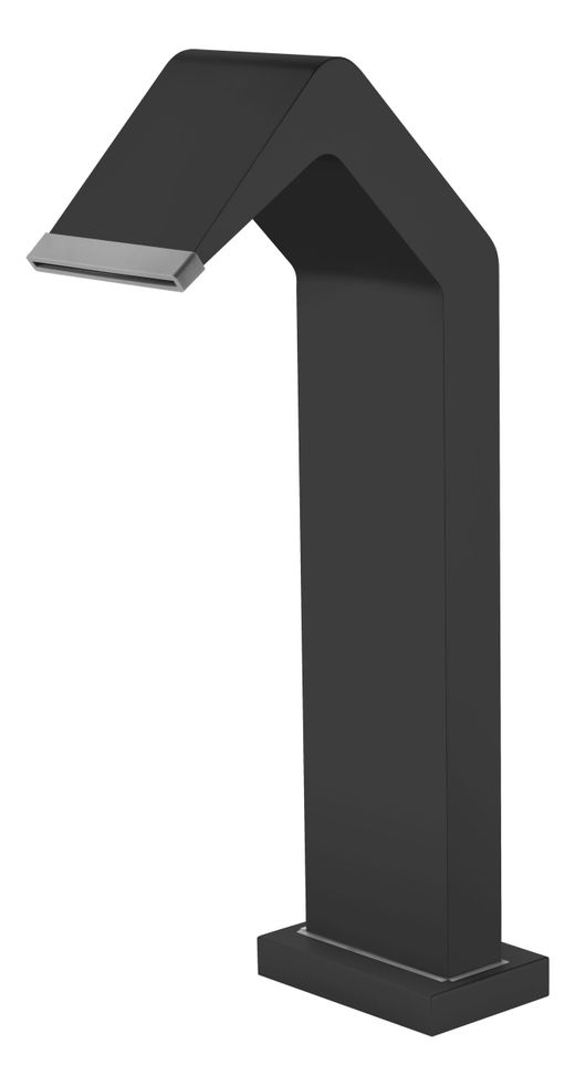 Rociador cascada de piscina Niagara 15 cm negro mate acero S.316