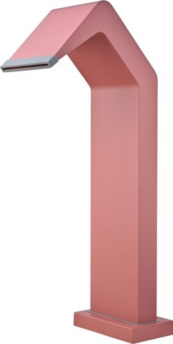 Rociador cascada de piscina Niagara 15 cm rosa coral acero S.316