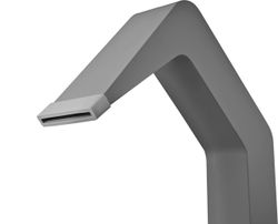 Rociador cascada de piscina Niagara 6 cm gris cobalto acero S.316