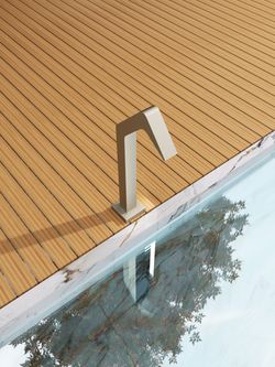 Rociador cascada de piscina Niagara 6 cm moka acero S.316