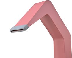 Rociador cascada de piscina Niagara 6 cm rosa coral acero S.316