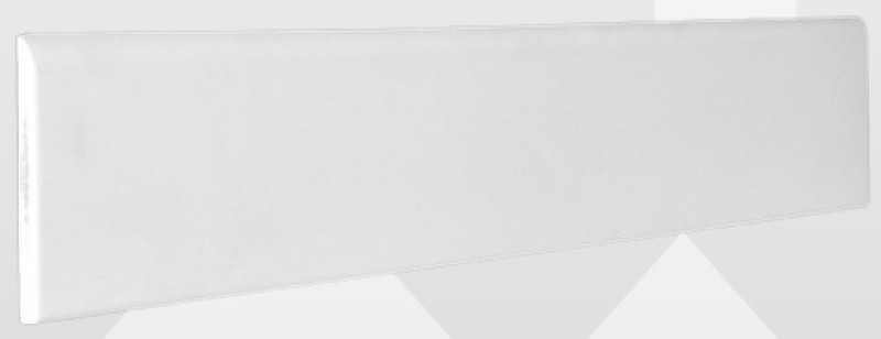 Rodapie porcelanico blanco mate 10x60cm