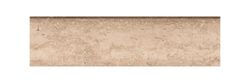 Rodapié porcelánico Marble Travertino beige 40cm Gres Aragón