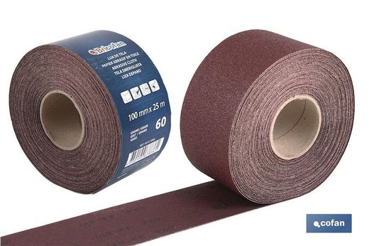 Rouleau de papier de verre universel 100 X 25 MG60