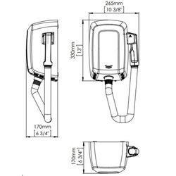 Automatische haardroger AISI 304 roestvrij staal Epoxy satijn SC0009CS Mediclinics