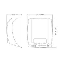 Assecador de mans mediflow automàtic Acer Epoxi Negre mat M02AB Mediclinics