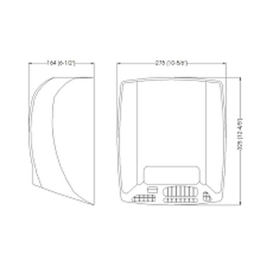 Automatische mediflow handdroger RVS AISI 204 Satijn M02ACS Mediclinics